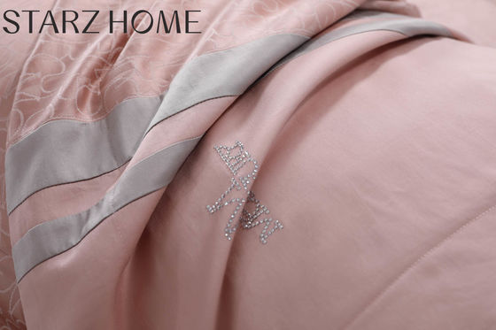 60s Contagem de tecido 100% algodão 4pcs Roupas de cama Cama de cama Cama de cama com cobertor de cama