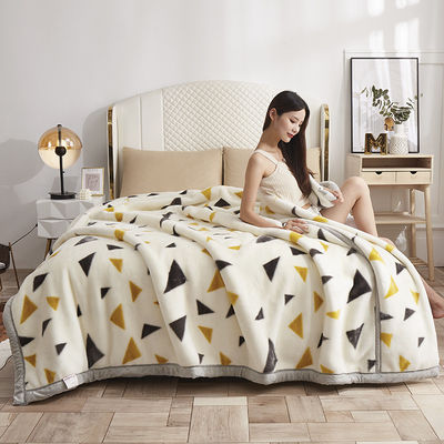 Muitos tipos espessa camada dupla super macio Coral Plush casamento cobertor de cobertor 180 * 220CM