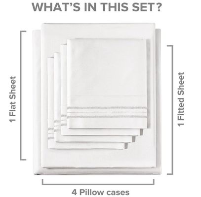 Conjunto de almofada de cobertor de cobertor 100% de algodão Confortador de cama para luxo hotel casa roupa de cama