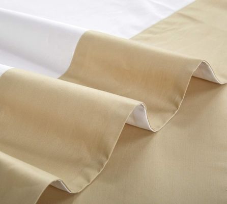 Star Hotel Plain White Luxury Comforter Quilt Cover Set de roupa de cama feita de tecido de algodão