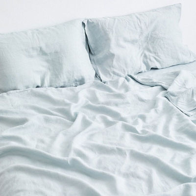 Cloud Mink Velvet Fabric Queen Size Duvet Cover Set para roupa de cama de linho orgânico