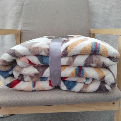 Blanket de flanel Sherpa para roupas de cama King Queen Twin Size Polyester tecido Boho Blanket