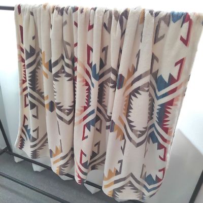 Blanket de flanel Sherpa para roupas de cama King Queen Twin Size Polyester tecido Boho Blanket