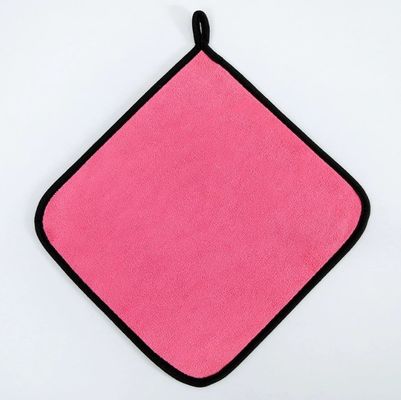 Toalha de microfibra de cor sólida para remoção de maquiagem super absorvente