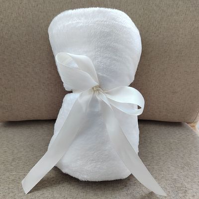 Poliéster de cor sólida Coral Fleece Blanket para casa e escritório decoração