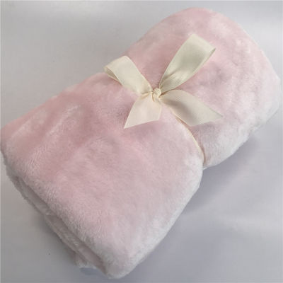 Poliéster de cor sólida Coral Fleece Blanket para casa e escritório decoração