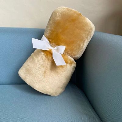 Poliéster de cor sólida Coral Fleece Blanket para casa e escritório decoração