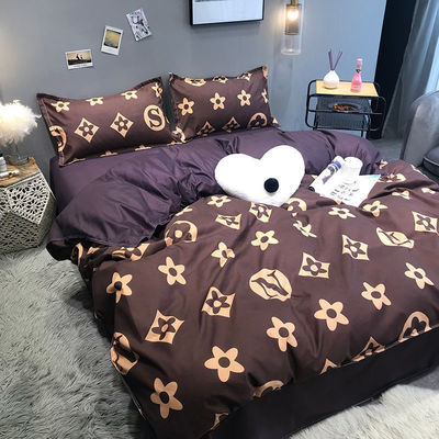 Set de roupas de cama de estilo moderno de tamanho queen ou king com cobertura de cobertor de poliéster e almofada