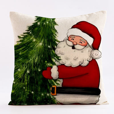 Impressão diagonal de Natal Custom almofada almofada de linho almofada e almofada de almofada almofada