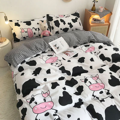 Set de roupas de cama de estilo moderno de tamanho queen ou king com cobertura de cobertor de poliéster e almofada