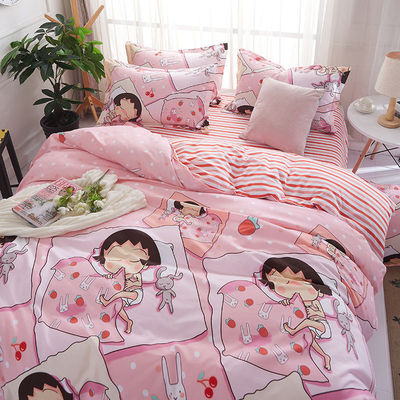 Set de roupas de cama de estilo moderno de tamanho queen ou king com cobertura de cobertor de poliéster e almofada