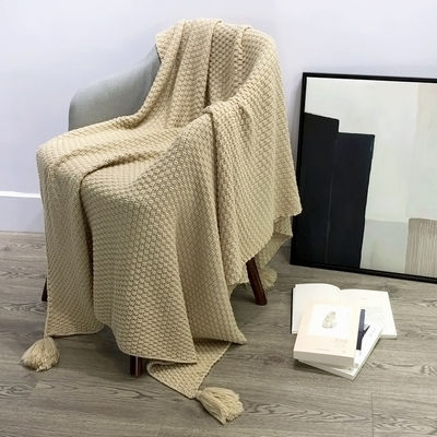 Brinco de lã de algodão com acrílico de estilo simples Brinco de sofá maciço personalizado