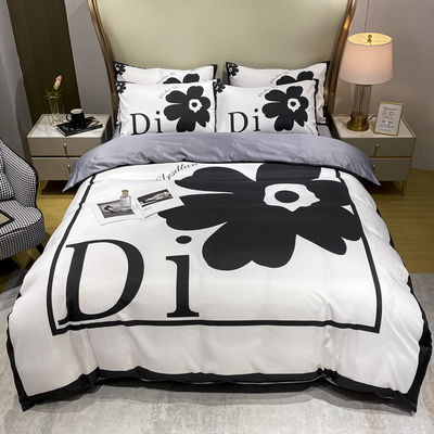 Conjunto de roupa de cama de seda de gelo Camada de cama de luxo para sono ecológico e duradouro