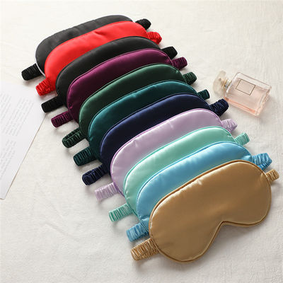 Máscara de Olho de Seda Multicolor personalizada para viagens de luxo e promoção de sono tranquilo