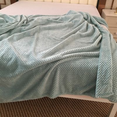 Todos os Tempos Custom Solid Quadrado Flannel Blanket 300GSM Coral Fleece Sofá Lançar Blanket