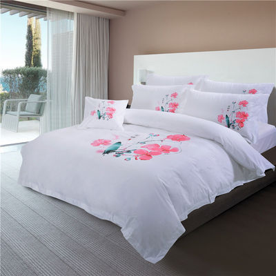 173 * 118 Densidade de tecido Algodão puro Branco Lençóis de cama e coberturas de cobertores chineses
