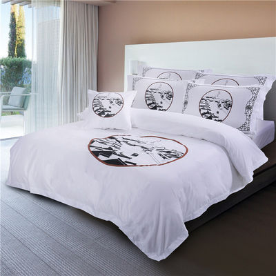 173 * 118 Densidade de tecido Algodão puro Branco Lençóis de cama e coberturas de cobertores chineses