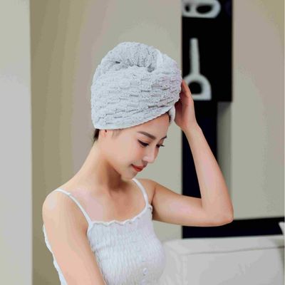 Toalha de secador de cabelo de microfibra para secagem rápida e cuidados com o cabelo após o banho