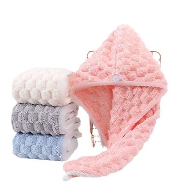 Toalha de secador de cabelo de microfibra para secagem rápida e cuidados com o cabelo após o banho