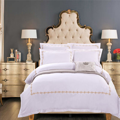 60S Densidade de tecido Confortador de hotel Conjuntos King Size Camas de luxo Coberturas de cobertor Set de roupa de cama