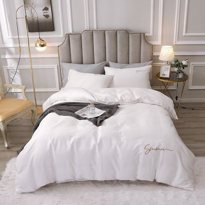 Customizado 60s Long Staple algodão suave luxo cobertor de cobertor conjunto confortável conjuntos de cama