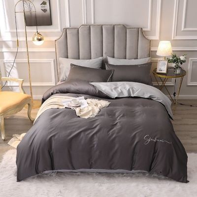 Customizado 60s Long Staple algodão suave luxo cobertor de cobertor conjunto confortável conjuntos de cama