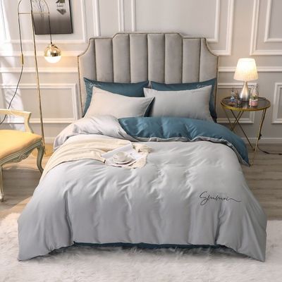 Customizado 60s Long Staple algodão suave luxo cobertor de cobertor conjunto confortável conjuntos de cama