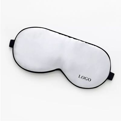 Rótulo de logotipo personalizado 100% puro de seda de amoras Máscara de olhos para dormir padrão sólido