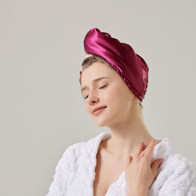 Capuz de chuveiro de veludo de coral para mulheres Super absorvente e espesso