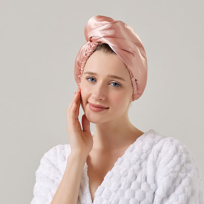 Capuz de chuveiro de veludo de coral para mulheres Super absorvente e espesso