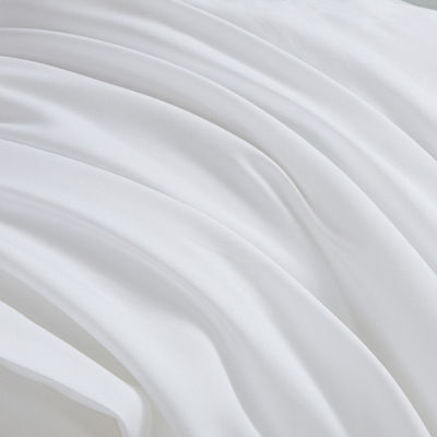 80 Fabric Count Set de lençóis de hotel de algodão para lençóis personalizados em cor branca
