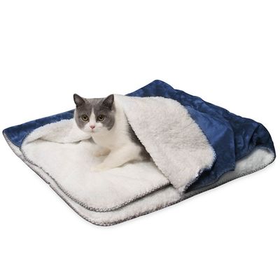 Popular tricô 100% poliéster Veloz Francês Sherpa Pet Blanket para Sofá Cat Kennel