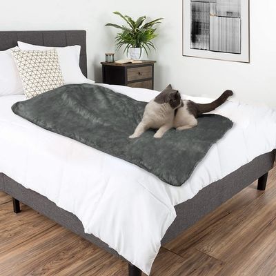 Popular tricô 100% poliéster Veloz Francês Sherpa Pet Blanket para Sofá Cat Kennel