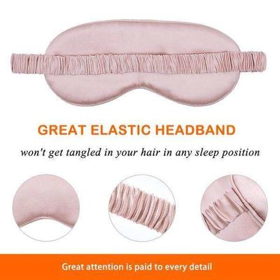 Máscara de Olho de Sono Ajustável Logotipo personalizado Satin Silk Eye Shade para viagens com pele normal