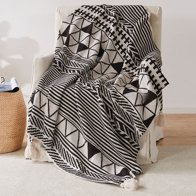 Summer Boho Throw Blanket Set Free Sample para viagens de tricô suave e grande