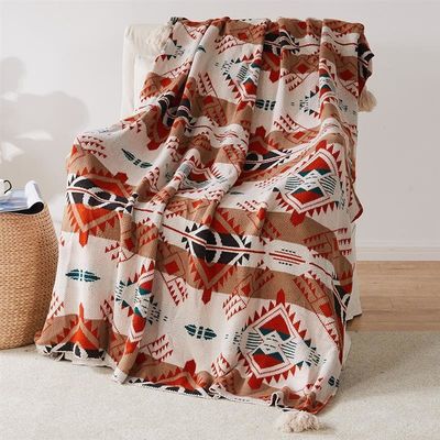 Summer Boho Throw Blanket Set Free Sample para viagens de tricô suave e grande