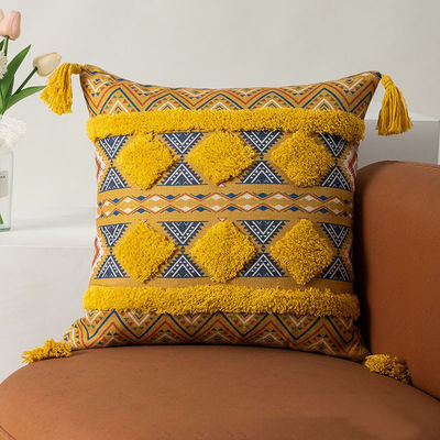Cobertura de almofada de toalha de padrão boêmio para almofada decorativa