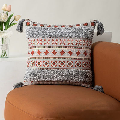 Cobertura de almofada de toalha de padrão boêmio para almofada decorativa