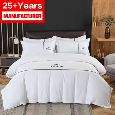 100% de algodão padrão sólido folha plana para hotel personalizado cobertor de cobertor conjunto hotel roupa de cama