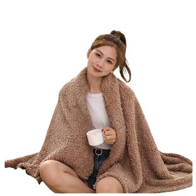 QUICK-DROY Custom Sherpa Velo Blanket Tricoteado Sofá de Poliéster Lançar Blanket Coberturas de lã para eletrodomésticos