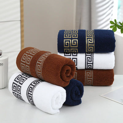 Luxury Hotel Embroidery Custom Grosso Super Soft Banheiro Banho 100% Toalha de algodão
