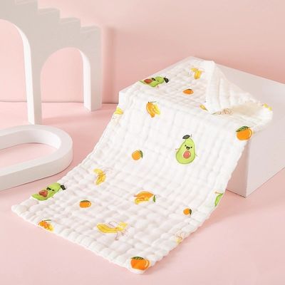 Toalha de bebê de algodão macio e suave de alta densidade 6 camadas não fluorescente 25*50cm