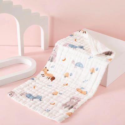 Toalha de bebê de algodão macio e suave de alta densidade 6 camadas não fluorescente 25*50cm