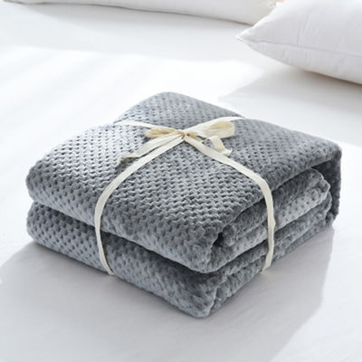 Dimensões personalizadas Cobertura de lã de coral para escritório 150 * 200cm Soft Touch Sofa Blankets