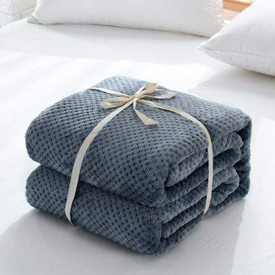 Dimensões personalizadas Cobertura de lã de coral para escritório 150 * 200cm Soft Touch Sofa Blankets