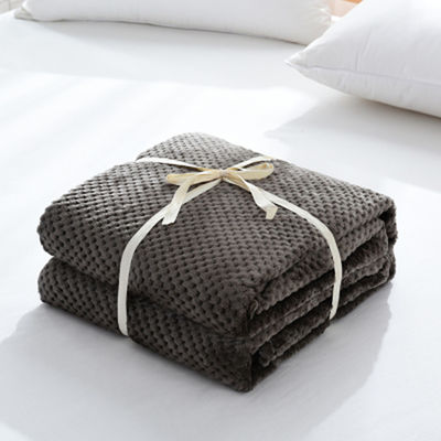 Dimensões personalizadas Cobertura de lã de coral para escritório 150 * 200cm Soft Touch Sofa Blankets
