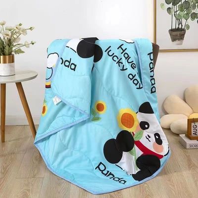 Logotipo personalizado Quilts de Verão para Crianças Impressões de desenhos animados Material de algodão Ar condicionado