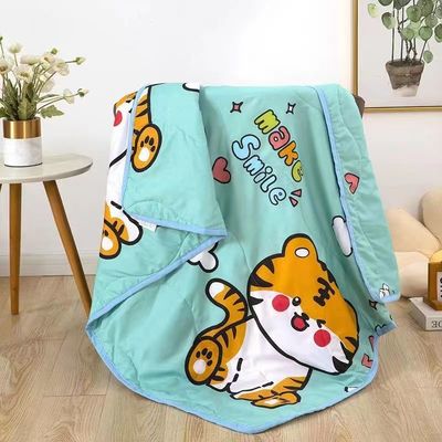 Logotipo personalizado Quilts de Verão para Crianças Impressões de desenhos animados Material de algodão Ar condicionado