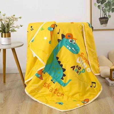 Logotipo personalizado Quilts de Verão para Crianças Impressões de desenhos animados Material de algodão Ar condicionado