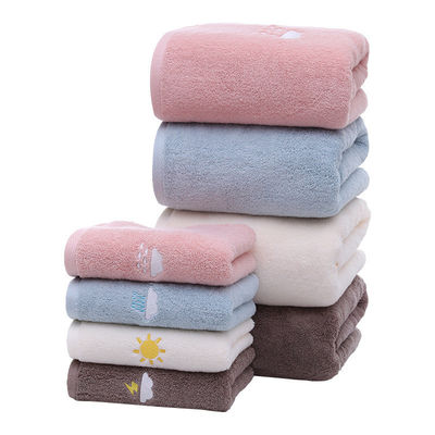Casa 80g Espessado 32S Absorvente de algodão de cetim Toalha pequena quadrada para cozinha reutilizável